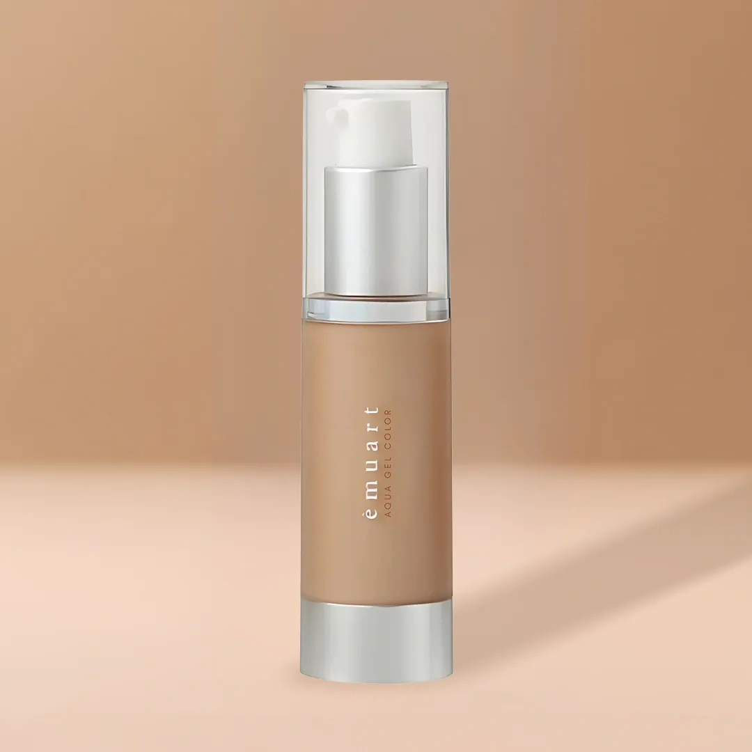Emuart Aqua Gel Foundation, L4c21 Hydrating,NaturalDark Ocher