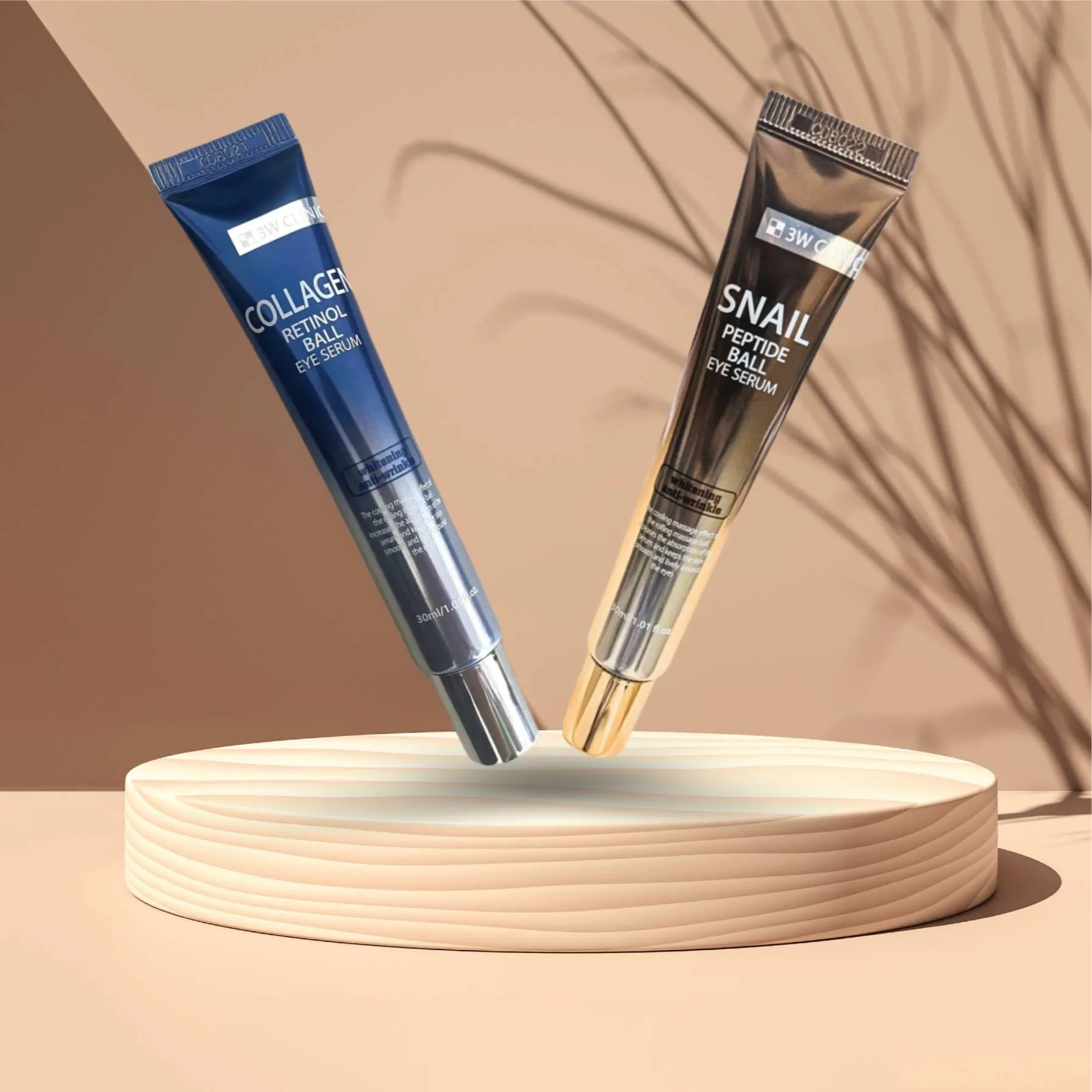 3W Clinic Eye Care Snail Peptide Collagen Retinol Ball Serums
