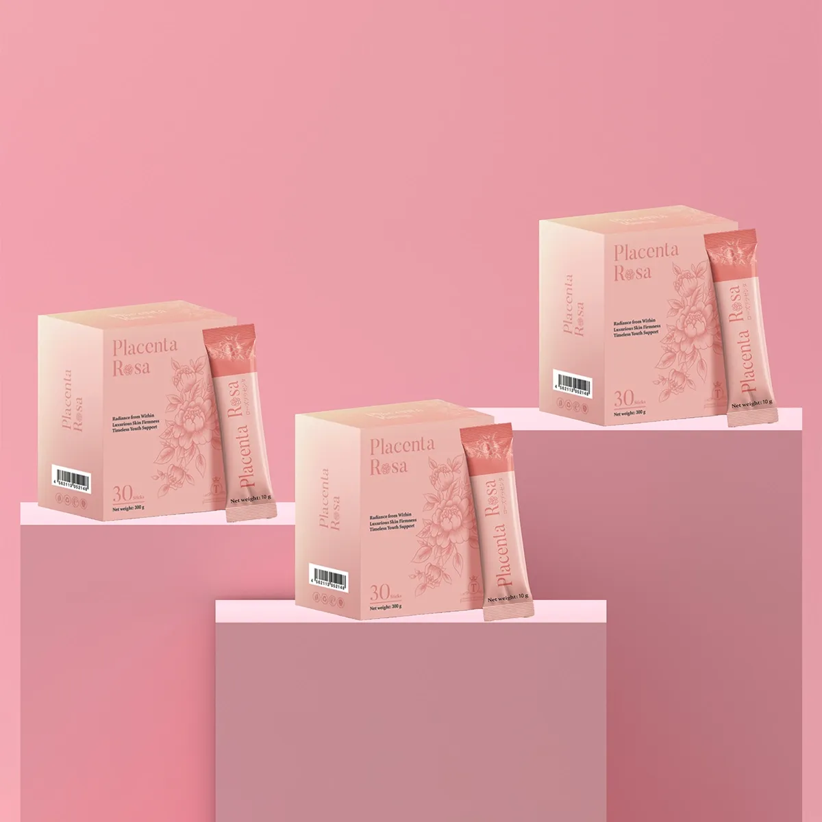 Placenta Rosa Package 3Boxes Anti-Aging Collagen Skin Renewal