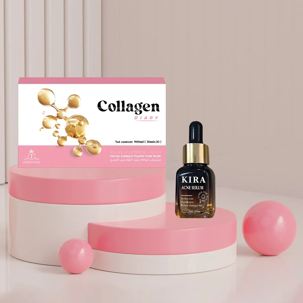 Package 3: Collagen Diary + Kira Acne Serum