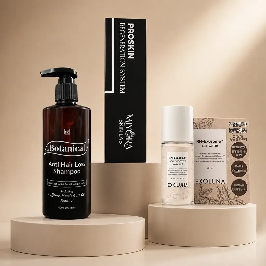 Botanical Scalp Care Set  Shampoo, Booster, Massager