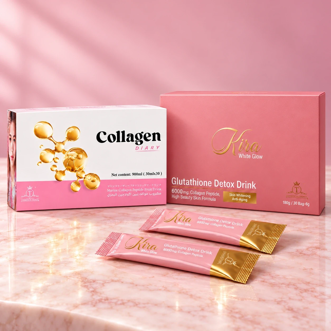 Glow Within Collagen & Glutathione Beauty Bundle